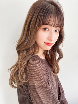 レア 表参道(L'ea) ミディアムヘア暗めカラーグランマッシュデザインカラー