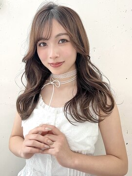 ビーチ(BEACH) セミロング艶モテブラウンベージュ