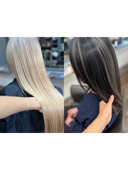 【リピーター多数!!】人気の外国人風のバレイヤージュやダブルカラーも髪質に合わせ傷みにくい施術が好評♪