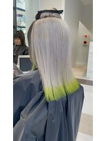 シャラ(Shala)&nbsp;ボブ×ホワイトシルバー×ネオンライム20代30代40代