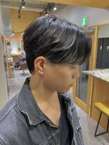 クオル 立川(QOL) ハイライトセンターパートニュアンスパーマメッシュカルマパーマ