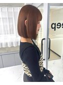 ブリーチなしで透明感ベージュ