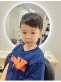 【キッズカット】涼しげアシメショート！