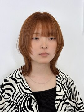 ロアヘアーコーディネート 京都駅前店(LoRE hair coordinate) ウルフスタイルとオレンジカラー