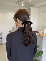 エンリッチヘア(enrich hair)&nbsp;参列ヘア/ローポニー/ゆる巻き