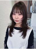 ハイトーン/デザインカラー/レイヤーカット/ハッシュカット