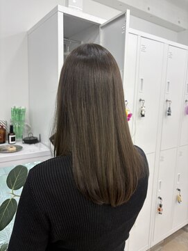 ディジョン 自由ヶ丘(Dijon) 韓国顔まわりレイヤーカットグレージュオリーブベージュブラウン