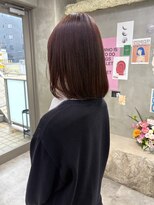 ウム(umu.)&nbsp;layer / bob layer / red color / 暖色 color / 初カラー