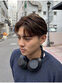 MEN’S/リバースセンターパート/ニュアンスパーマ/藤沢美容院