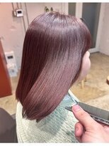イロ ジェイアール JR奈良店(IRO) 春のこっくりピンクブラウン/艶カラーボブ