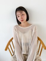 ビーヘアー 近鉄八尾店(Bee.hair)&nbsp;クラゲヘアミディアムヘアオリーブグレージュミニボブミディアム