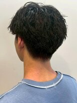 オレンジペコ(orange peco)&nbsp;波巻きスパイラルパーマ メンズショート マッシュ 束感 20代