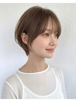ドール 阪急高槻(DOLL)&nbsp;髪質改善丸みショート透明感ベージュ7.25ナチュラルショート
