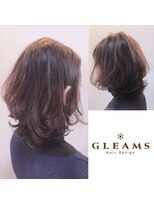 グリームス ヘアデザイン(GLEAMS Hair Design)&nbsp;高酸化安心安全白髪染めベイクドモーヴ★チーフ山本