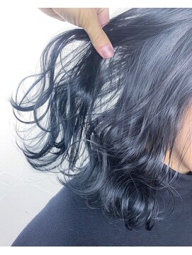 アリー 原宿 表参道(ALLY) 【ALLY阿部】インスタで大人気☆ブリーチをしないネイビーカラー