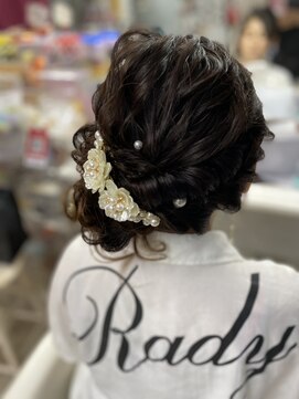 ハナココ 水戸店(hana Coco) ゆるふわサイドアップ バースデーヘア ブライダル お呼ばれ 水戸