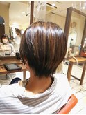 デザインカラー ハイライト&ローライト ショート