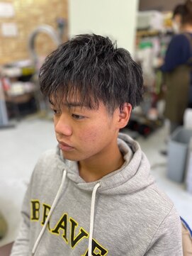 カットハウス パセリ ツーブロックナチュラルツイストマッシュ　　<理容室>/メンズ/