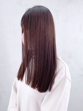 アイティーバイアルバム 八王子店(IT by ALBUM) ツヤさらロング_ミニウルフテラコッタくすみブルー_ba322593