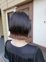 リックヘアー(Ric Hair) おしゃれグラデーションカラー☆切りっぱ外ハネボブ