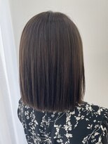 ラベスト バイ セロ 池袋メトロポリタン前(LOVEST by CERO)&nbsp;パッツンミディ/オリーブベージュ［池袋駅 髪質改善 ］