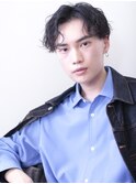 束感波巻きパーママッシュ黒髪ナチュラル/自由が丘