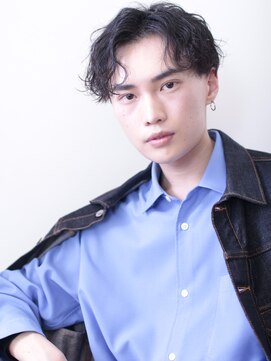 リメル 奥沢自由が丘店(Remel) 束感波巻きパーママッシュ黒髪ナチュラル/自由が丘