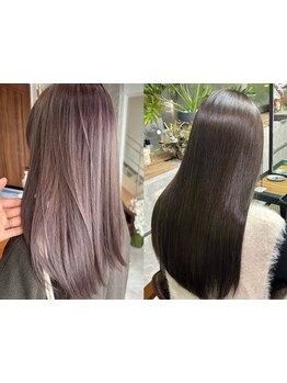 《口コミ高評価salon◎*》ダメージを最大限に抑え、ナチュラルに自然にまとまる縮毛矯正★