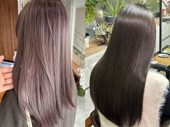 ゴーグッド(GO GOOD.)の写真/《口コミ高評価salon◎*》ダメージを最大限に抑え、ナチュラルに自然にまとまる縮毛矯正★