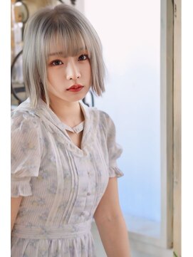 グランアージュ 柏西口店(grandage) 透明感パールホワイト ミルクティーダブルブリーチカラー 柏駅近