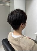 ママさんに人気なマッシュショート