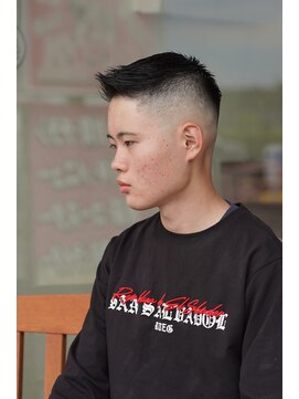 リトルマンバーバーショップ(LITTLEMAN BARBERSHOP) スキンフェードxフォワードスタイル