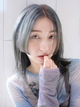シオン(shion) 顔周りレイヤー韓国ヘア美髪ミディアムボブ_9447