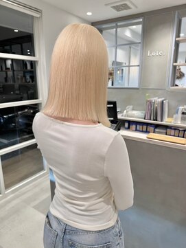 ロテ 名古屋 名駅店(Lote.) くびれヘア/アプリコットオレンジ/ハイライトカラー/名古屋
