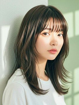 コトナ 越谷店 大人可愛い20代30代40代インナーカラー小顔ウルフレイヤーボブ