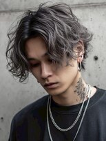 ハーシーバイアポロ 相模大野(HERSHE by apollo)&nbsp;xメンズ/ホワイトグレージュ/レイヤーカット/ハイライト