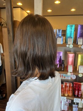 ワサビ 美容室 WASABI 江南店 切りっぱなしボブ×グレージュカラー