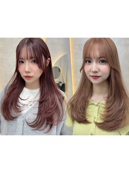 《人気の髪質改善》ダメージレスなカラーで"ツヤと透明感"を叶えます◎髪の内部から整え、うるツヤ美髪へ