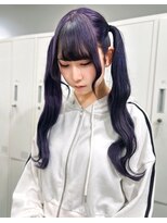 ジゼル 梅田(GiseL)&nbsp;ブリーチ ダブルカラー ハイトーン パープル 髪質改善 10代20代