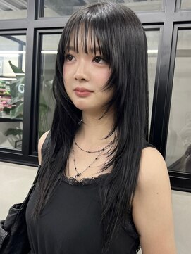 ニコ トウキョウ 渋谷(nico TOKYO) ミディアムレイヤーカット顔周りレイヤーハッシュカット透明感