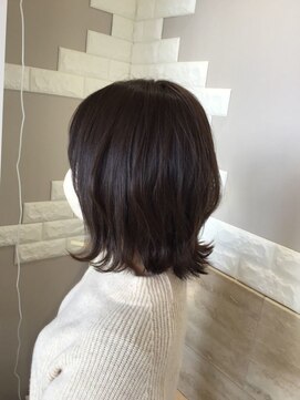 ヘアーズファイン(hair's fine) 透明感◎くびれ ウルフ レイヤー ミディ髪質改善40代50代