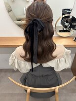 ウブ(ubu)&nbsp;カチモリハーフアップ/お呼ばれヘア/ブライダルヘア