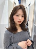ミディアムレイヤー/韓国レイヤー/くびれ/2way/銀座/縮毛矯正