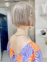 エイチエムヘアーホーム 池袋2号店(H M hair home) ホワイト×ボブ