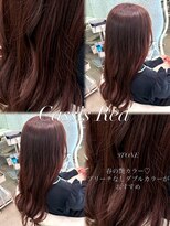 グローアイヴィ 大宮(GLROW IVY) ▼カシスレッド暖色カラーブリーチなしダブルカラー