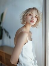 個室美容院 RrSALON 高浜 髪質改善トリートメント&ヘッドスパ【12月上旬OPEN予定】&nbsp;イメチェン/ホワイトブロンド/外ハネボブ/美髪/RrSALON高浜