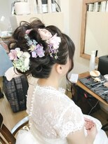 ロカット サロン(Roquat Salon) ブライダルフラワー花嫁アレンジ【ヘアアレンジ 立川/立川南】