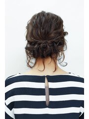 ゆるふわクラシカルフィッシュボーンパーティヘアアレンジ☆