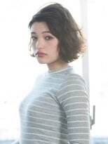 クアトロ グランシュ 川崎店(QUATRO × GranCieux)&nbsp;【QUATRO】小顔感UP外ハネフリンジボブ