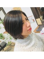 リップス ヘアー(Lips hair)&nbsp;毛量やクセ毛を考慮した、愛されショートボブスタイル♪